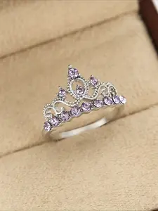 Versatile temperament Crown women's ring suitable for parties, banquets, women's jewelry gifts Bridal Ring