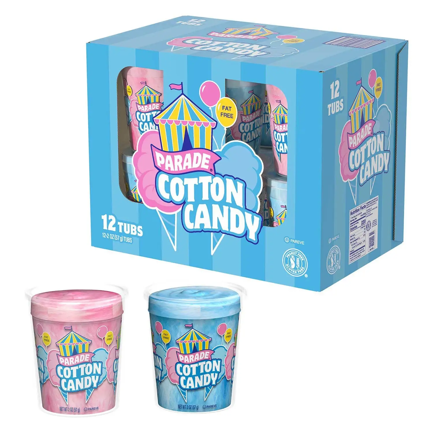 Parade Cotton Candy, 2 oz., 12 pk