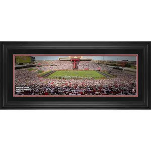 Texas Tech Red Raiders Framed 10" x 30" Jones AT&T Stadium Panoramic Photograph