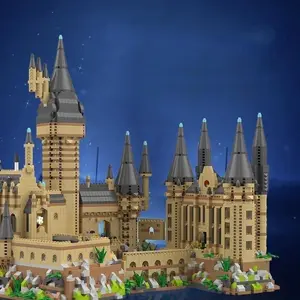 Creative Technical Micro Bricks Magic Castle Building Kit, Mini Particles MOC Style DIY Building Blocks, Gift for Children Adults
