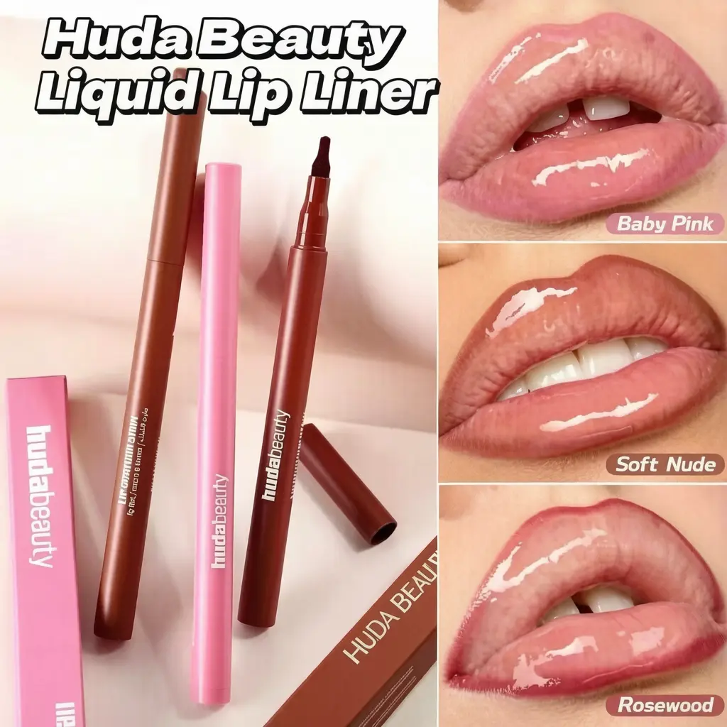 Huda Beauty Liquid Lip Liner | 12H Long Lasting