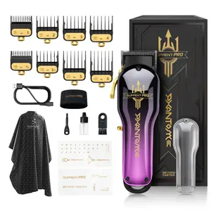[SUPRENT PRO]  The Phantom - Premium Barber Clippers DLC-Coated Blade & Brushless Motor Hair Cutting Machines Trimmer Cordless Beard Trimmer