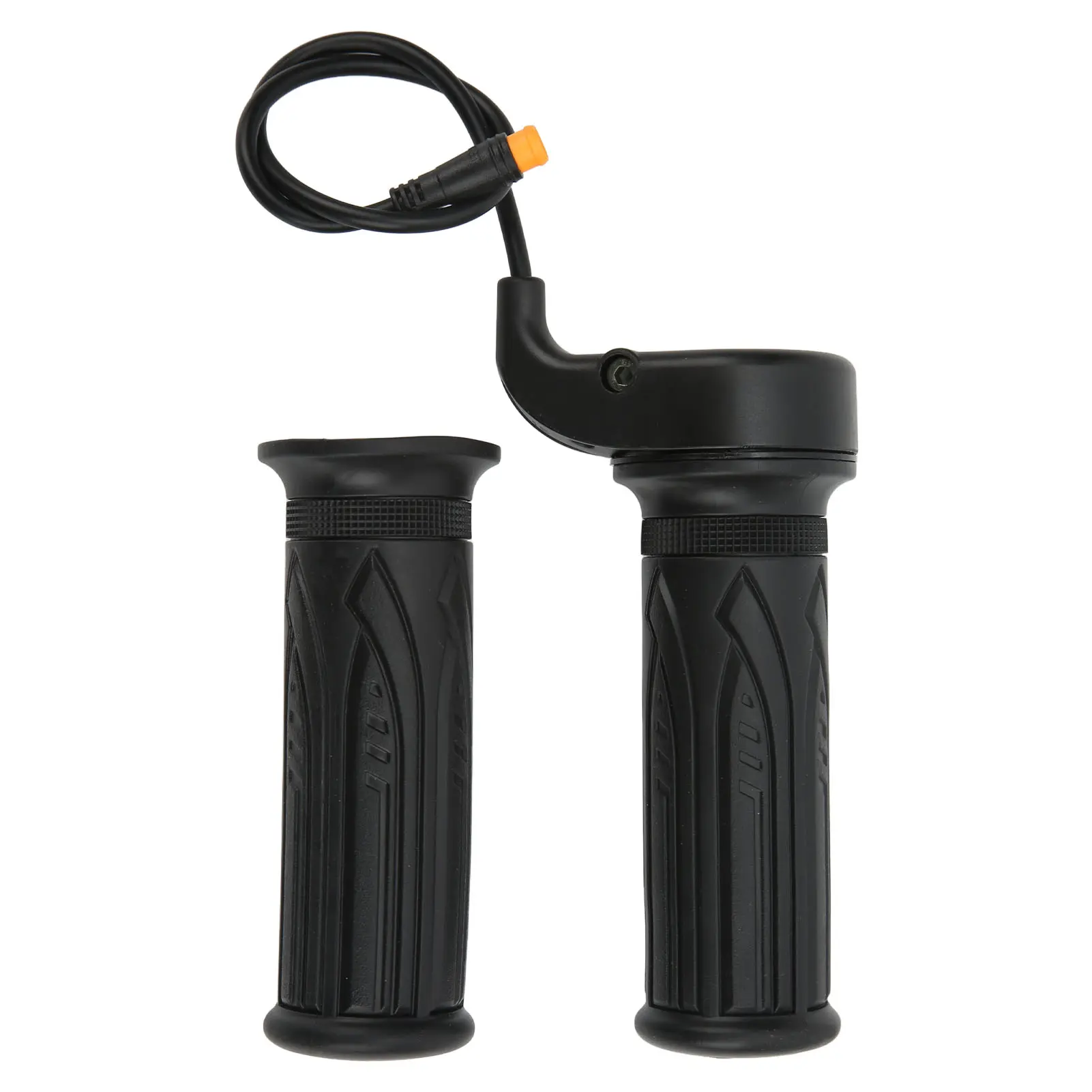 20X Electric Bike Throttle Grip Pair with Waterproof Connector, Universal 12V-72V Speed Control for 22.2mm Handlebars, Durable ABS for Scooters & Motor Bikes