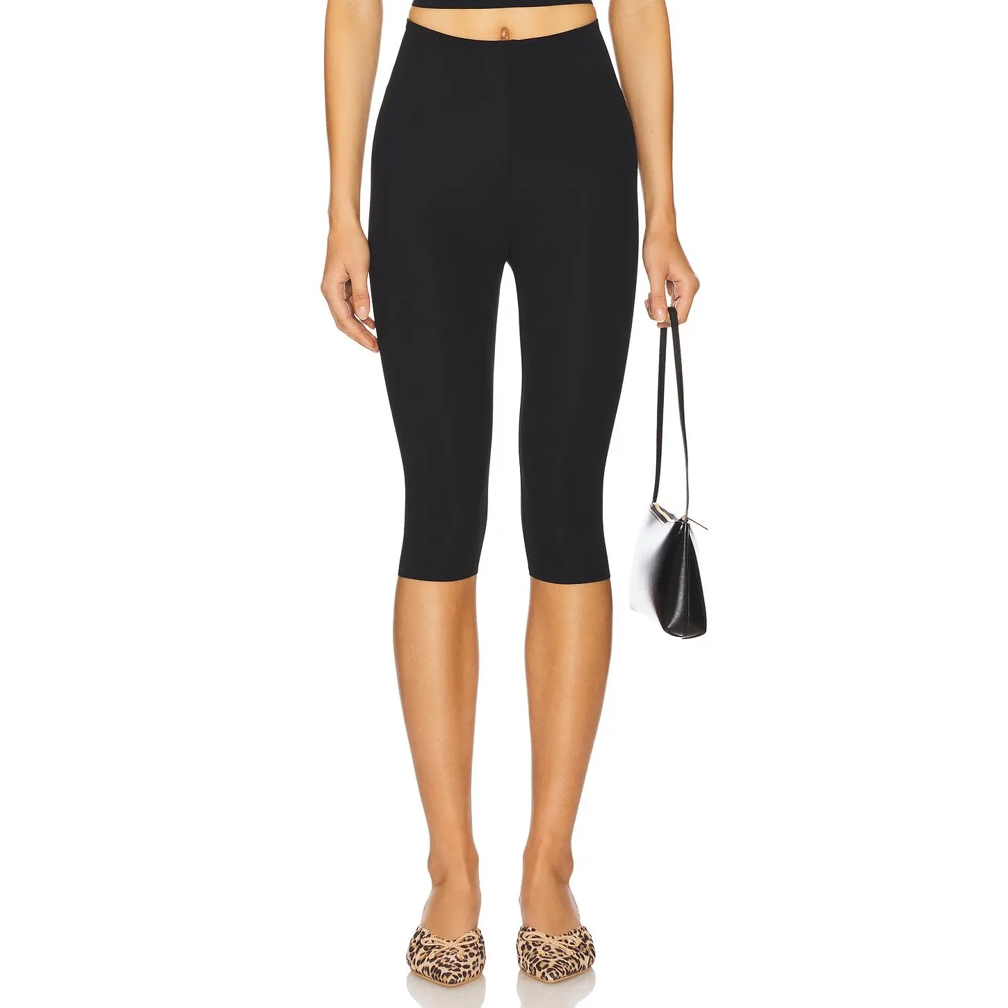 Commando Neoprene Capri Legging in Black