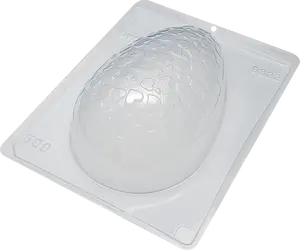 Easter Chocolate large egg with heart texture