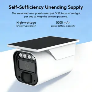4G LTE Solar Powered Security Camera with 2K Live View AI Detection Two-Way Audio Pans and Tilts AI Tracking