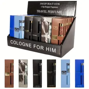 6-Pack Travel-Size Men’s Cologne Gift Set, 1.18 FL OZ Each – Long-Lasting Premium Fragrance Collection for Him, Portable Everyday Scent Set