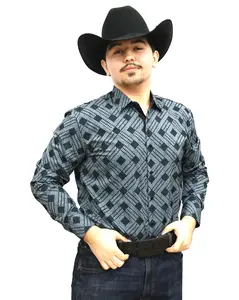 VS100L - FPMSFL - KF-19-9 - Lt. Grey - Vaquero Signature Fashion Printed Shirt