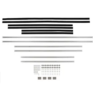 Roof Rack Side Rails Compatible with 2007-2020 Mercedes Benz Sprinter 170 Wheel Base Rooftop Luggage Carrier Rack Tracks