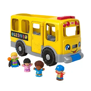Fisher-Price Little People Big Yellow Bus Musical Pull Toy