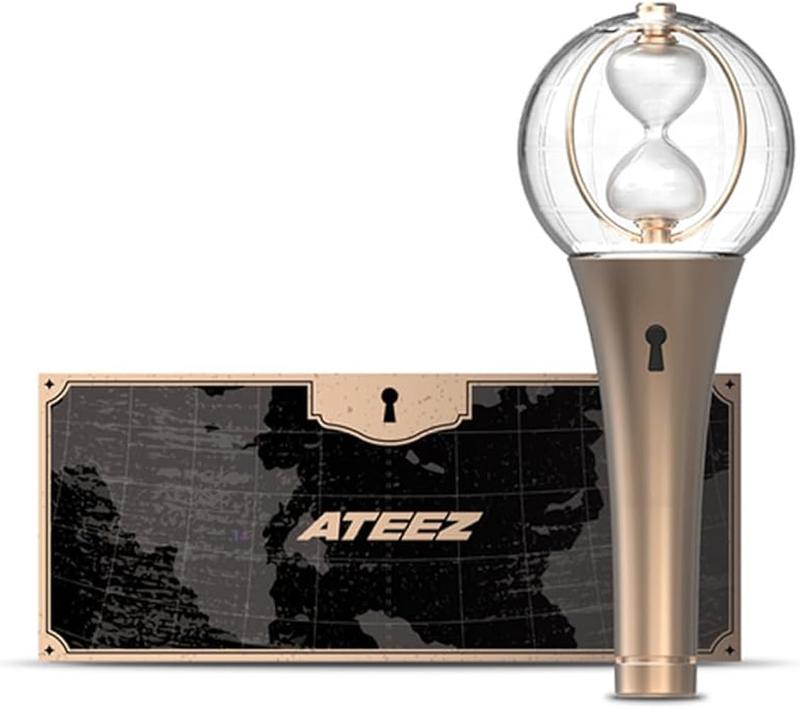 ATEEZ Official Light Stick Ver.2 LIGHTINY | K-Pop Collectible Figure-Style Light, LED Display Piece, Hourglass Globe Design, Concert Cheering Tool & Shelf Decor