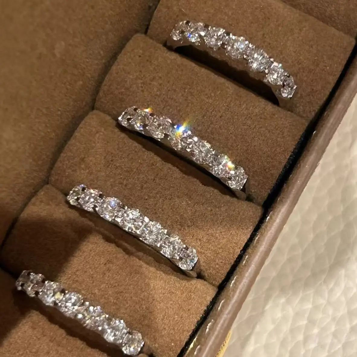 9K lab-grown diamond eternity band ring, Wear & Tear Style, understated luxury, premium elegance, pairs well, pwq05743