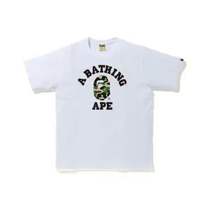 BAPE ABC Camo College Tee White/Green