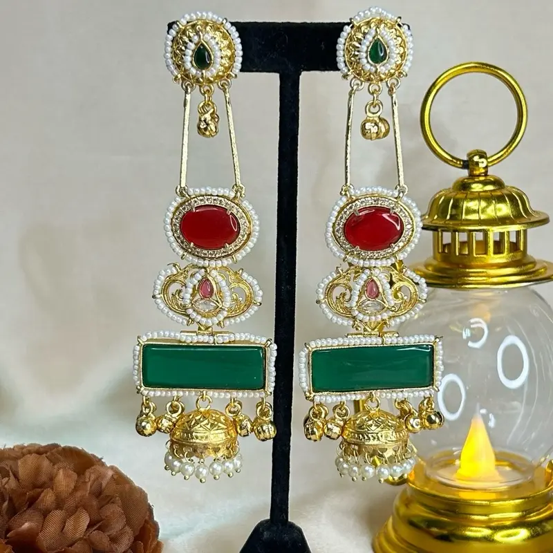 Beautiful Statement Kashmiri Jhumki Earrings