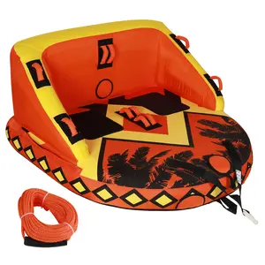 VOWNER 2-4 Person Towable Tubes for Boating, Sofa Style Boat Tube, Water Sports Inflatable Towables Tubes for Boats to Pull, Dual Tow Points, Durable Nylon Cover Visit the OST Outdoor Store