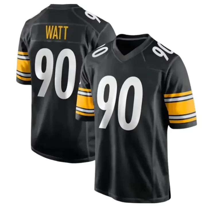 T.J. Watt 90 Pittsburgh Football Jersey for Men and Women, Black Gold Sports Fan Shirt, Game Day Football Uniform Top, Loose Fit Athletic Streetwear, Gift for Steelers Fans, Dad, Husband and Boyfriend, Trending Sports Fashion 2026.