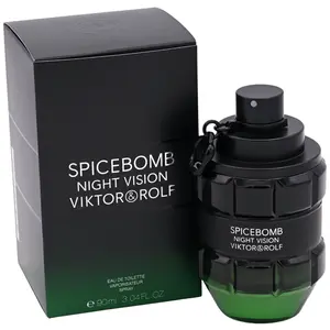 Viktor & Rolf Spicebomb Night Vision Men's EDT Fragrance - 3.0 oz, Warm Aromatic Zesty Spicy Fragrance with Bold Confident Scent, Grapefruit, Green Mandarin, New in Box