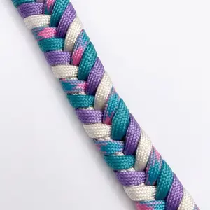 Fintastic Victory Weave Custom Paracord Collar Durable Braided Design with Secure Buckle for Pets in Various Colors and Sizes Perfect for Outdoor Use