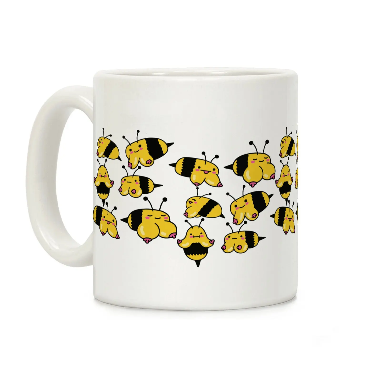 Boobees Pattern Coffee Mug Coffee Mug, Coffee Lovers, Funny Coffee Cup, Friend Gifts, Funny Gift, Gifts For Her