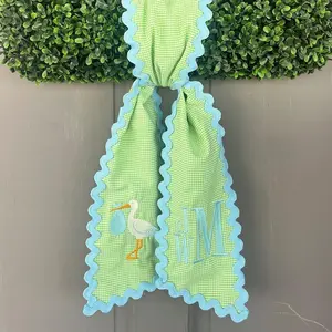 Personalized Baby Announcement Wreath Sash | Custom Newborn Photo Prop | Hospital Sash | Monogrammed Front Door Decor