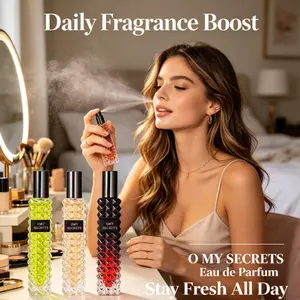 3-Piece Women's Fragrance Set, Trendy Light Scent, Floral Fragrance Blend, Floral Perfume, Portable for Dates, 30ML X 3, Non-Toxic Liquid, Multi-Pack, Ideal for Everyday Use