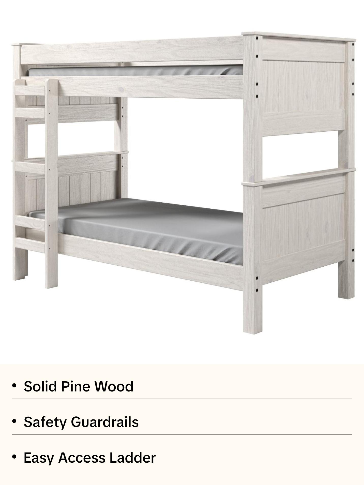 Double Twin Stackable Post Bunk Bed Double Twin Stackable Post Bunk Bed
