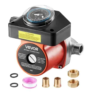 VEVOR Hot Water Recirculating Pump, 10 GPM, Instant Circulation Circulator Pump System, 3 - Speed Control, 0.13 HP, 110 - 120V, NPT 3/4 in to NPT 1/2 in Adapter, Stainless Steel Head, for Water HeatersVEVOR Super Brand Day