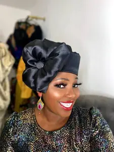 Joha Turban Cap (Black)- Women’s African Turban Hat