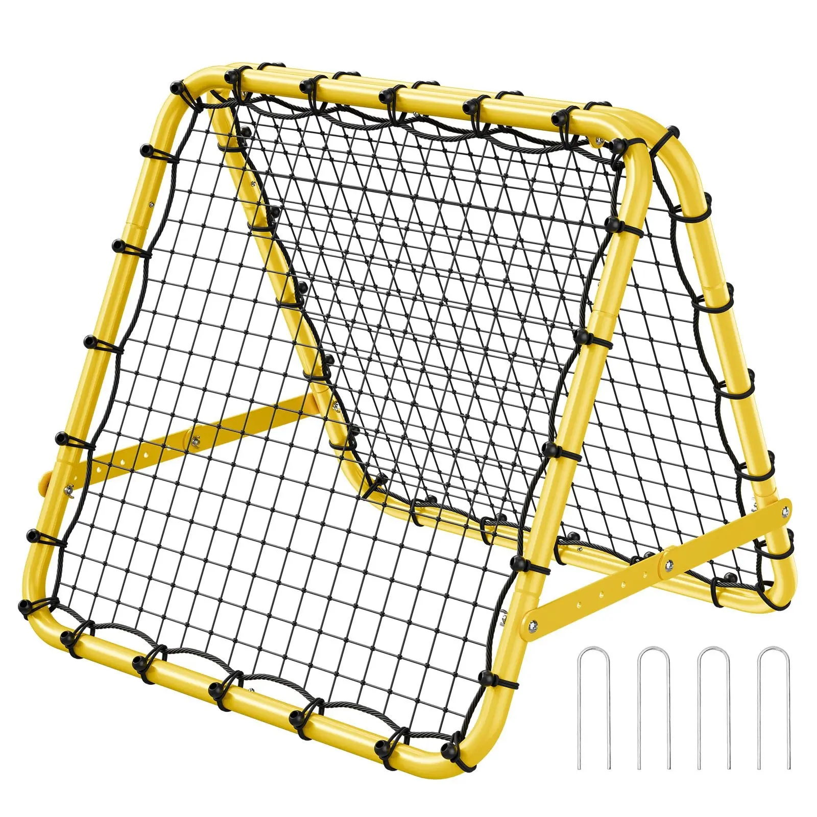 40x35x37 Inches Soccer Rebounder Net Kick-Back Portable Football Training Equipment For Practice Drills And Pass Returns, Durable Outdoor Indoor Net System, Ideal Gift For Players And Coaches