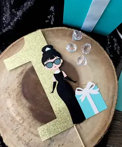 New York Fashion Cake Topper| Baby and Co| Bride and Co| Age Cake Decor| Number Topper| 1st Birthday Party