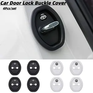 4 Pcs Car Door Lock Protection Pad, Shock Absorber Buffer Pad for Toyota Models, Automotive Accessories, Durable and Reliable, Shock Absorption, Protective Function
