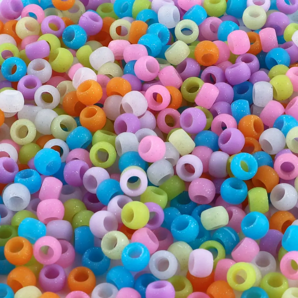 160pcs glitter silicone large hole hair beads, bead set, suitable for dirty braids, multi-color jewelry accessories, braided hair decoration, Decorative Beads, Beading Making, DIY Beading Accessories, Beads for Crafts