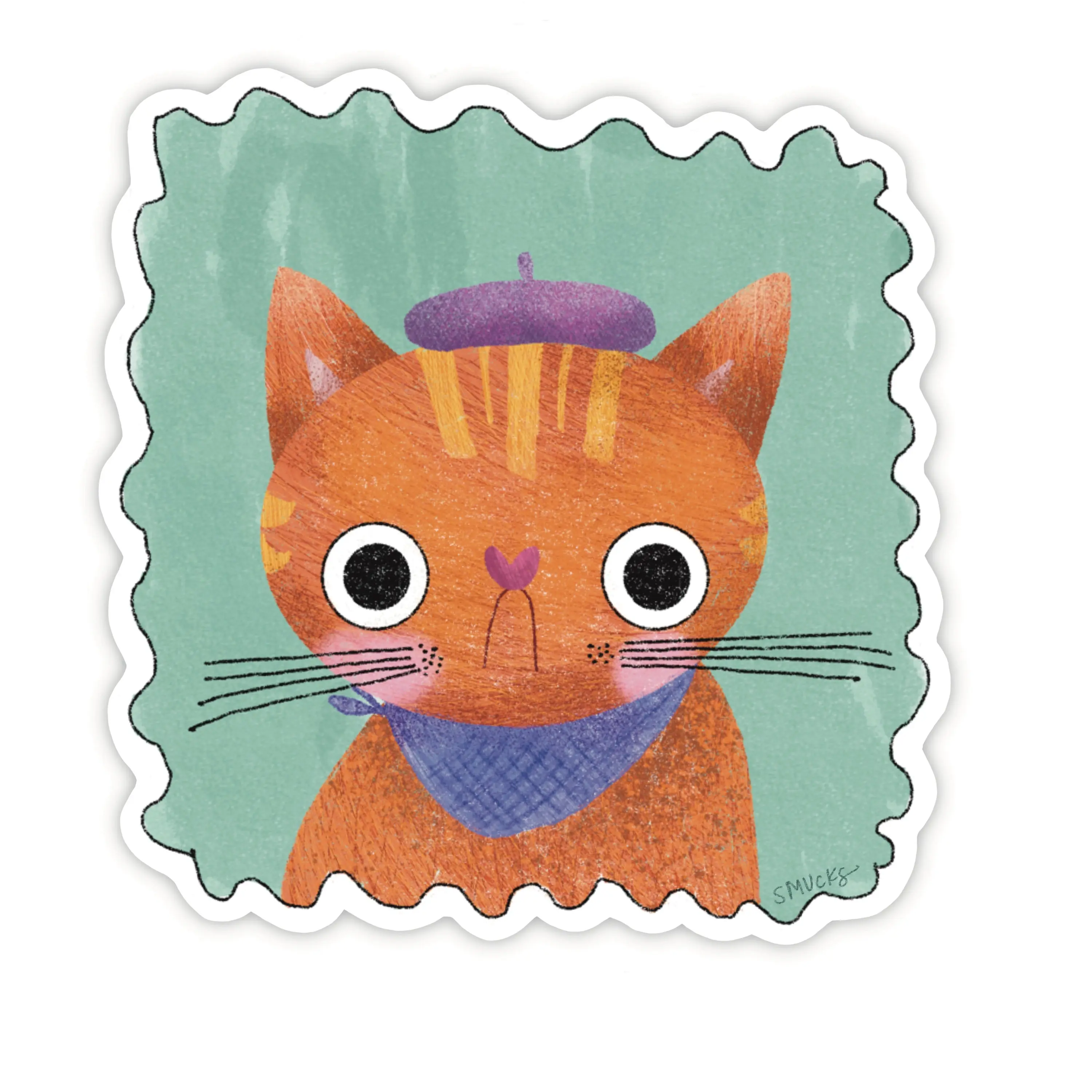sad cat sticker