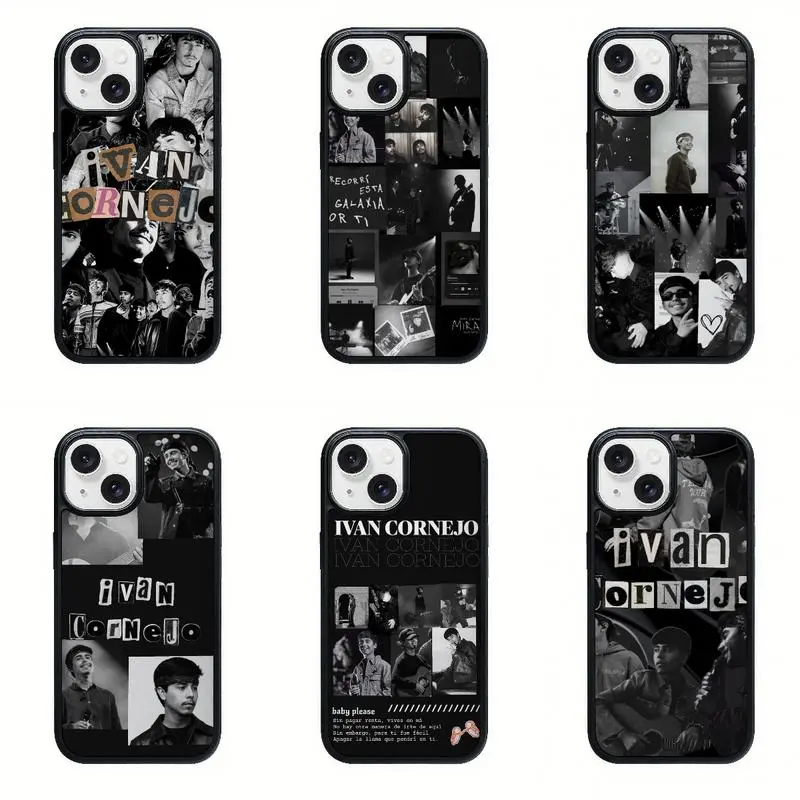 Ivan Cornejo Elegant Glam Minimalist Retro Phone Case, Tough Shockproof Protective Cover, Music Fan Gift, Compatible with iPhone 11-17 Pro Max/Plus