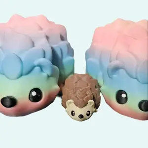 Hedgehog Fidget Toy – 3D Printed Articulated Figure | Keychain & Magnet | Cute Hedgehog Gift
