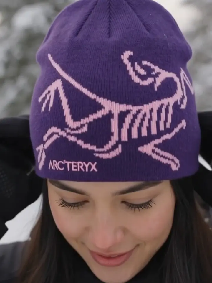 Arc'teryx Knit Winter Hat for Men & Women, Bird Graphic Beanie, Warm Stretch Fit Skull Cap, Casual Outdoor Hiking Cold Weather Headwear