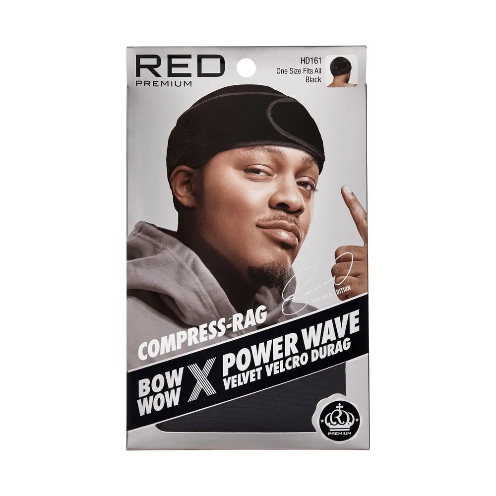 RED Power Wave Compression Durag - Velvet Black RED Power Wave Compression Durag - Velvet Black