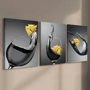 3-piece wooden frame canvas, art poster, fantasy decoration, framed painting, modern art, canvas, perfect gift for friends and family, home, room wall art, office, living room, bedroom wall decoration, HD, 8K, odorless, waterproof