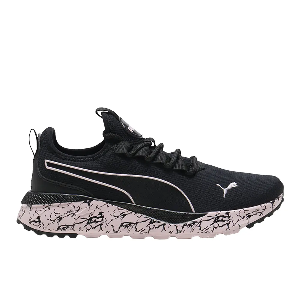 PUMA Womens Tetra Femme Marble Lace Up Sneakers Shoes Casual - Black