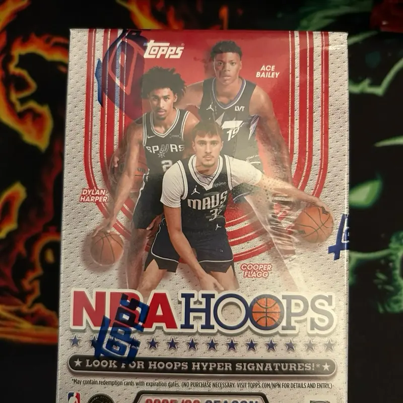 2025-26 Topps NBA Hoops Basketball Factory Sealed Blaster Box, Collectible Value Option with Unique Chance to Acquire Rare Cards, New