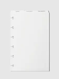 Cloth & Paper Cadence Top Tab Planner Dividers Low Profile Matte Office Organizer Set of 3 Today This Week This Month Dividers for Planner Covers