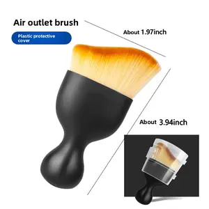 2-Pack Car Interior Cleaning Brush — A Soft, Portable Cleaning Tool. A Fine-Cleaning and Dusting Brush featuring soft bristles, suitable for use on car interiors, computers, keyboards, and electronic devices.