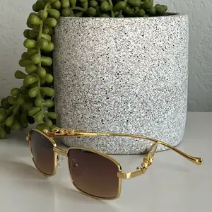 Dragon Luxe Gold Shades - Luxury Gold Frame Sunglasses with Bold Dragon Detailing for Unisex Bold & Elegant Style
