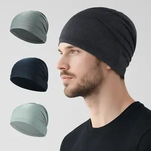 Breathable Sports Hat Skull Cap Elastic Sweat Absorbing Helmet Liner Outdoor Hat Sports Outdoor Hats Cycling Running Hiking Walking Fishing Sport Accessories Men Women Stretchy Helmet Hat