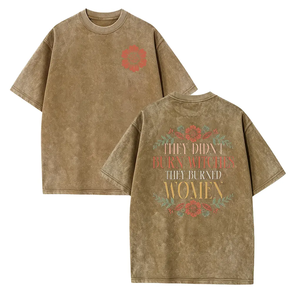 Washed T-shirt-Coffee