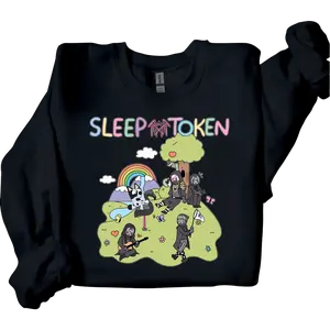 Sleep Token Flamingo Graphic Sweatshirt – “Even In Arcadia” Concert Tour Crewneck, Funny Meme Band Pullover, Unisex Music Fan Apparel