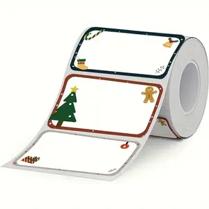Thermal Christmas Labels B1/b21/b3s, 5.08cm X 3.0cm (50x30mm) Size, Oil-Proof, 1 Roll of 230 Labels for Printing Needs, Adhesive Stickers