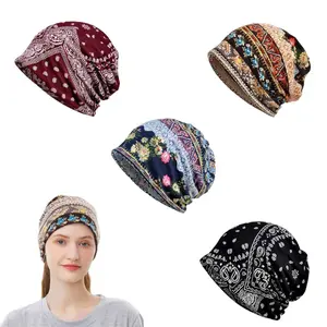 4 PCS Slouchy Beanie Hat, Soft Lightweight Running Beanie Adult Skull Hats, Casual Style Suitable for Men and Women