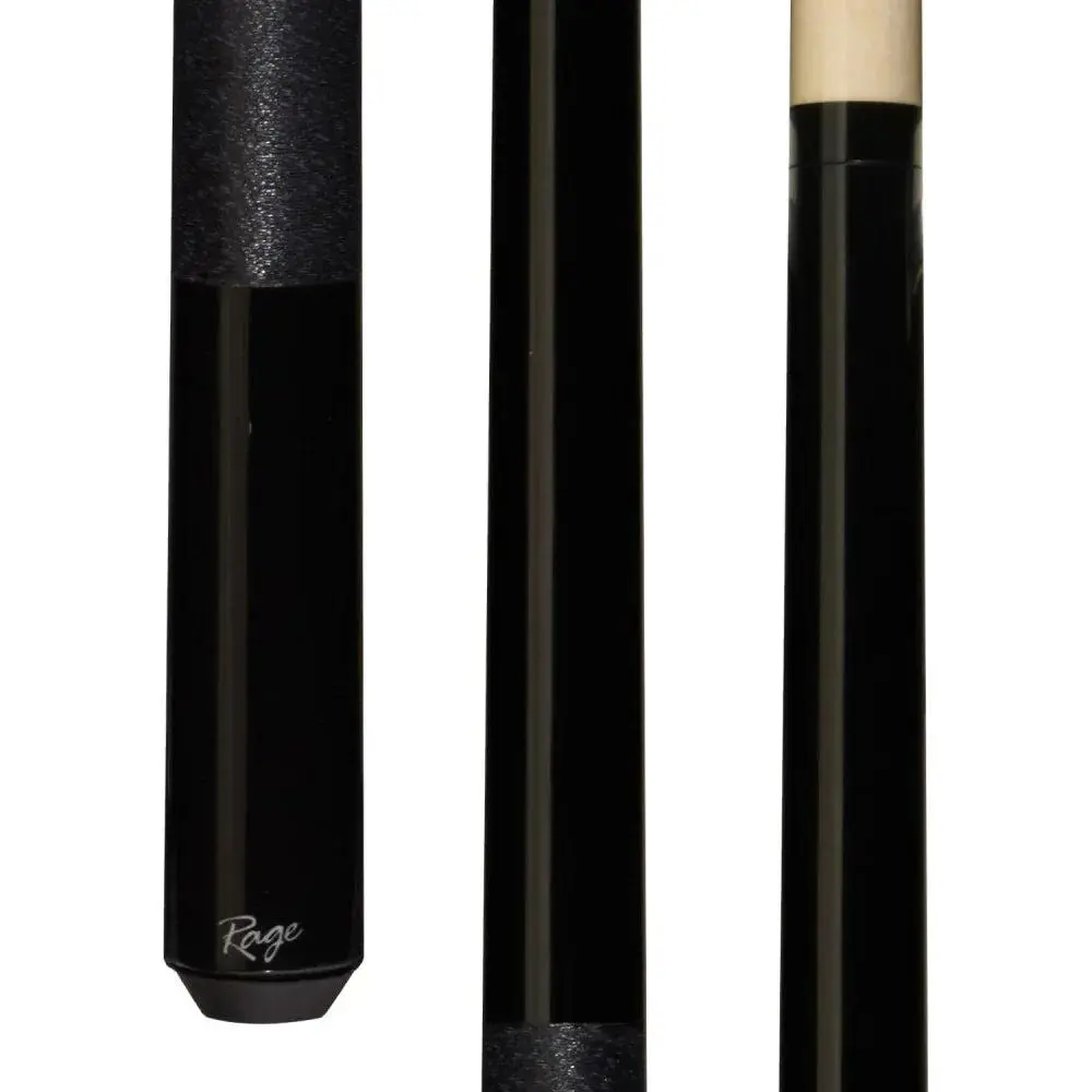 Rage Heavy Hitter 25 oz Black Gloss Break Cue with Black Nylon Wrap 100% Hard Rock Maple Construction Turbo Lock Joint