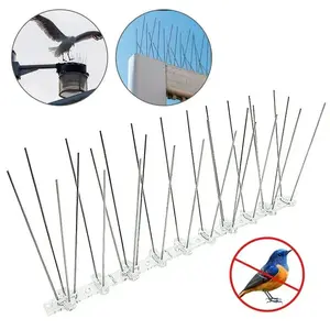 1count-Pigeon Spikes Stainless Steel Bird Repeller Set Versatile Use Easy Installation Deterrent Anti Bird Pigeon Squirrel Cats Repellent for Garden Fence Roof